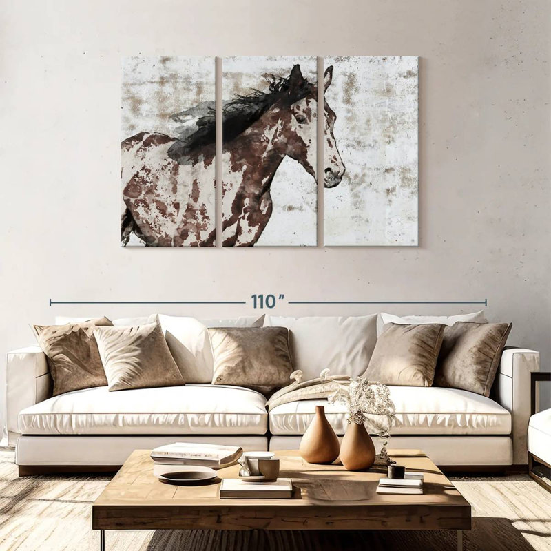 Winner Horse, 48" H x 74" W