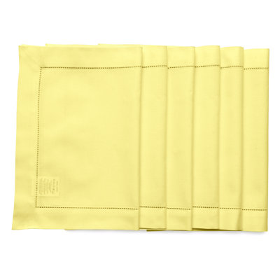 Cotton Linen Hemstitch - 100% Pure Placemats