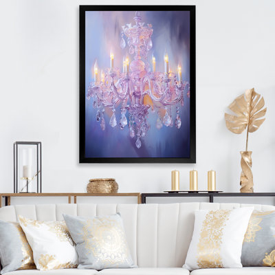 «Lazarro Chandelier Ethereal Glow I», reproduction sur toile