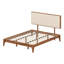 Lit plateforme moderne avec tête de lit inclinable et structure durable