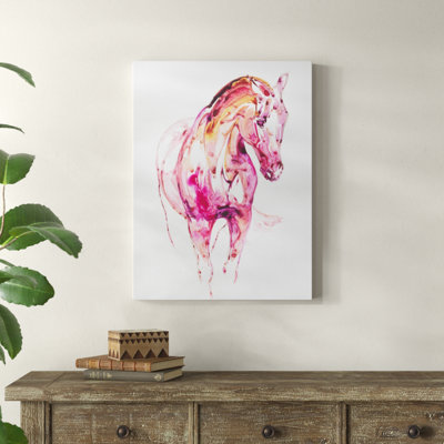 «Garnet Horse III» par Julie T. Chapman - reproduction d'art sur toile