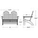 Vineyard 48" Adirondack Bench