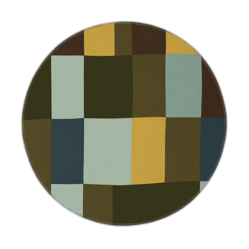 Modular Meadow Indoor And Outdoor Area Rug, Round 5'