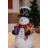 Snowman Statue with LED Lights Lighted Christmas Decor Battery Operated Indoor Use Only