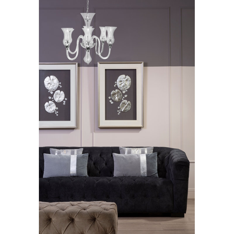 6 - Light Shaded Chandelier