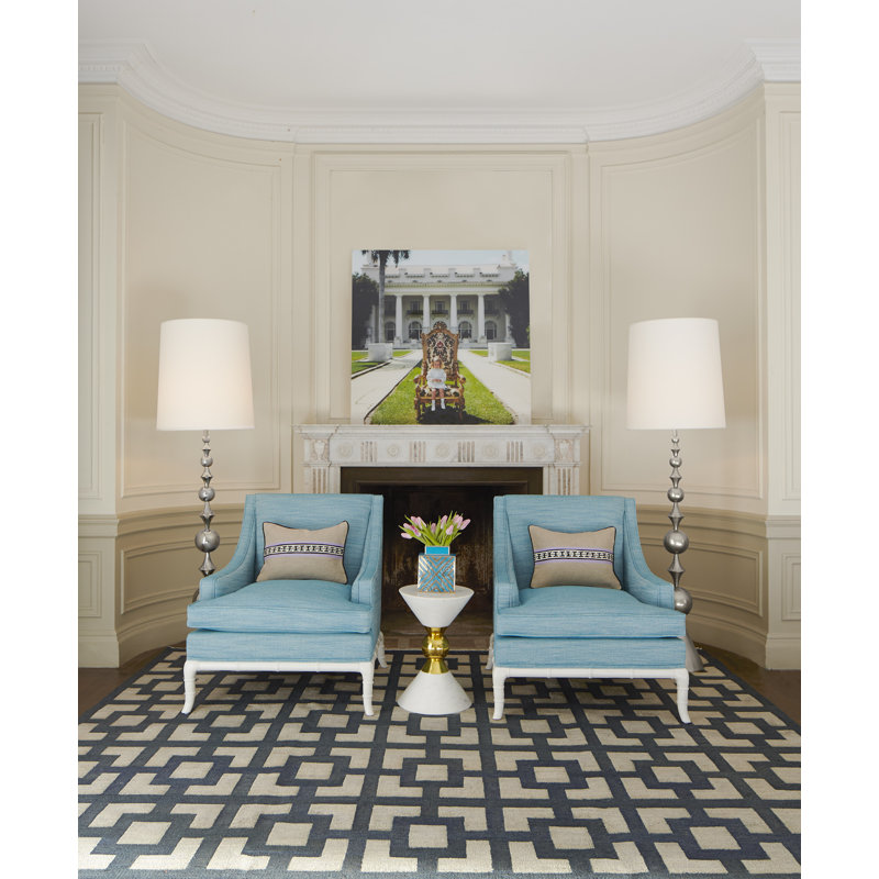 Lampe sur pied 66,75 "Jonathan Adler Harlequin, Nickel poli