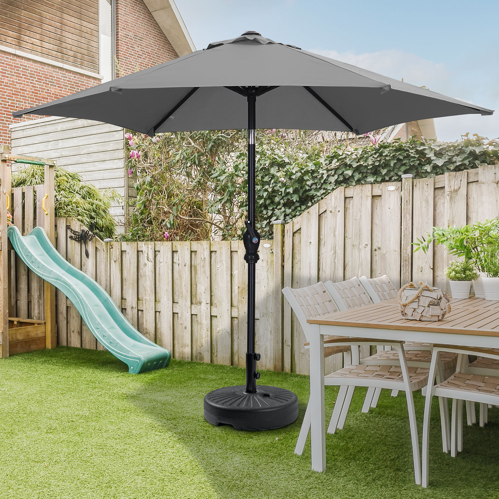 elite shade patio umbrella base EliteShade USA Rustproof & Windproof Heavy Duty In-ground Stand, Anchor Holder for Both Cantilever & Straight Middle Pole Umbrellas, Commercial Grade Stainless Steel Ground Socket : Patio, Lawn & Garden Dealer:064 Category_Default Category/Lighting/Shop by Application/Household PURPLE LEAF Patio Outdoor Rust Free Brown Powder