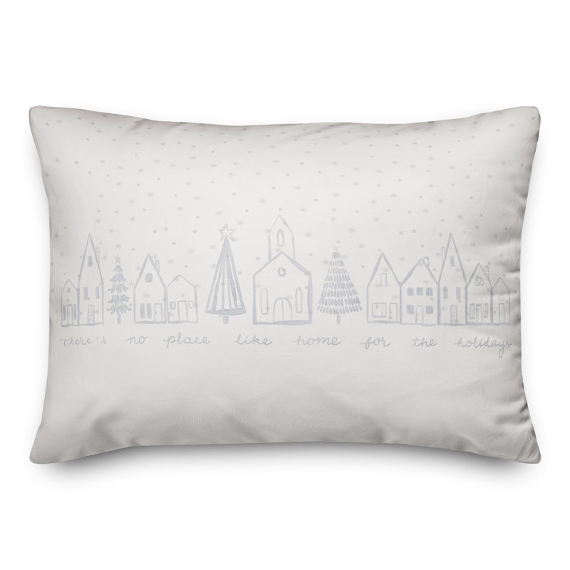 Coussin extérieur Winter Town No Place Like Home