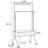Coat Rack Walnut Stainless Steel Storage Wheels