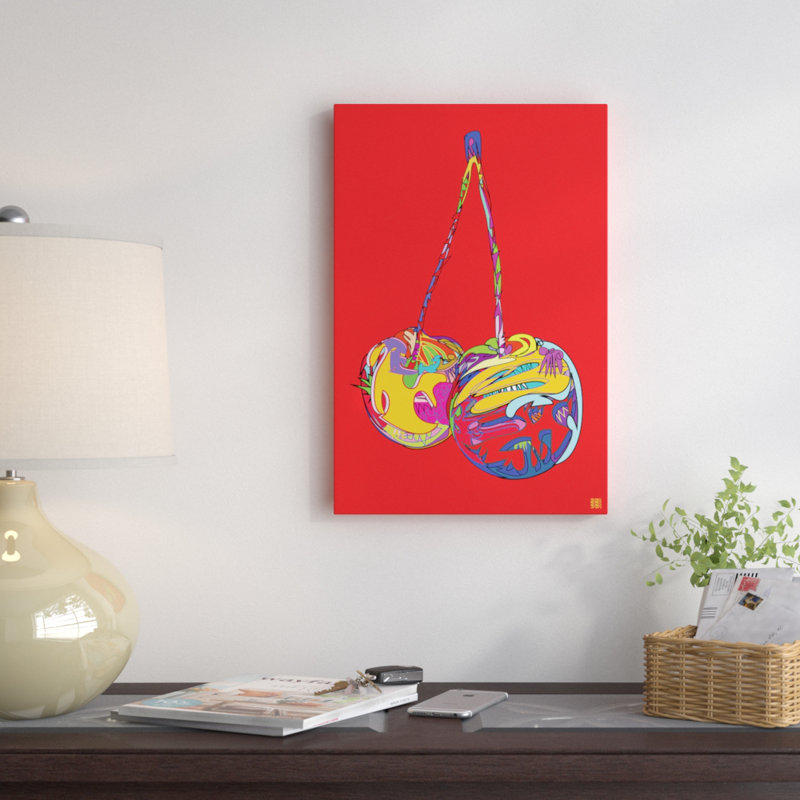 «Cherries», impression sur toile tendue, H 18 po x l 12 po x P 1,5 po