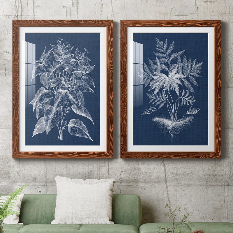 «Foliage Chintz II», reproduction encadrée - prêt à accrocher, H 43,5 po x l 31,5 po x P 1 po, Papier avec cadre érable