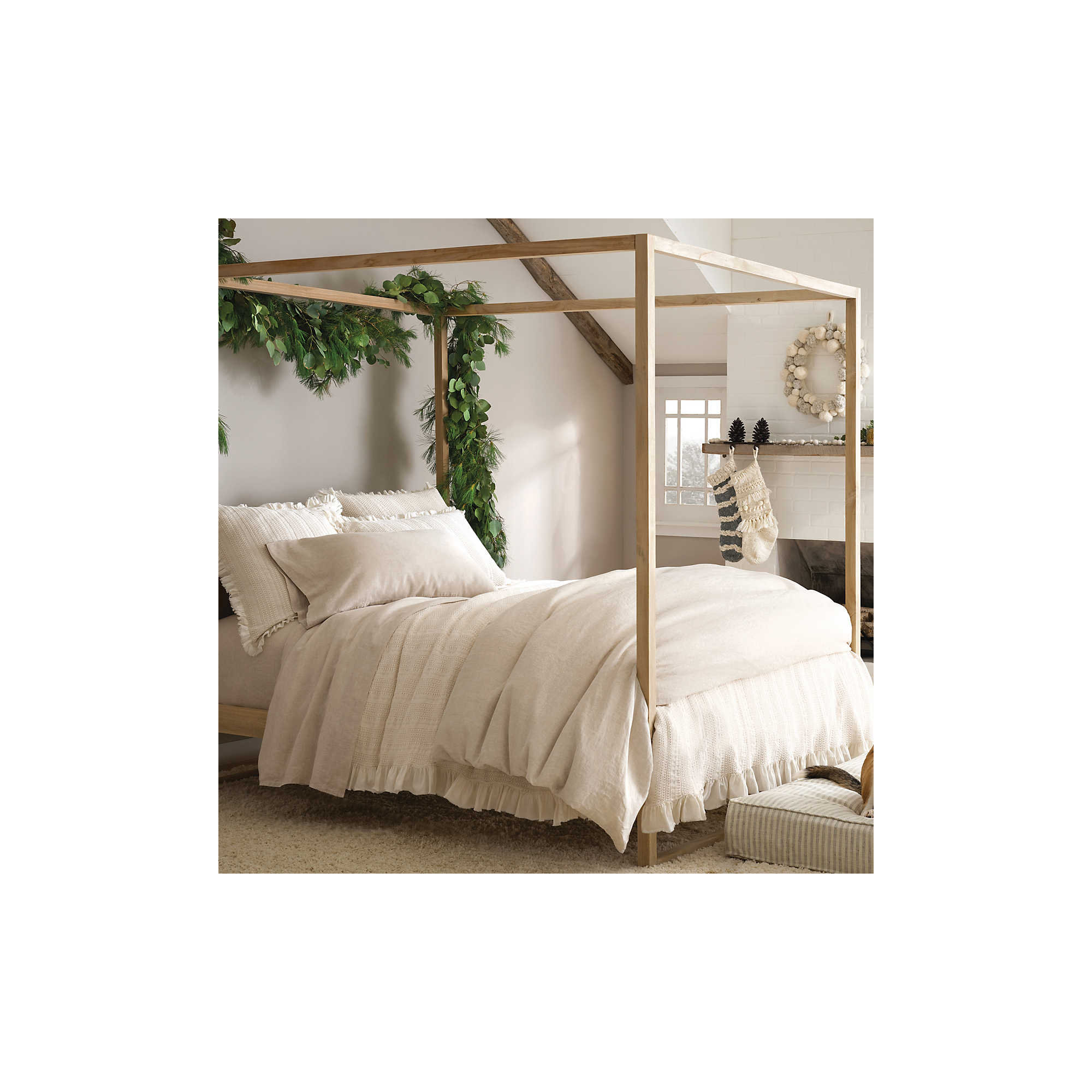 Lush Linen Duvet Cover, Full/Queen Duvet Cover, Natural