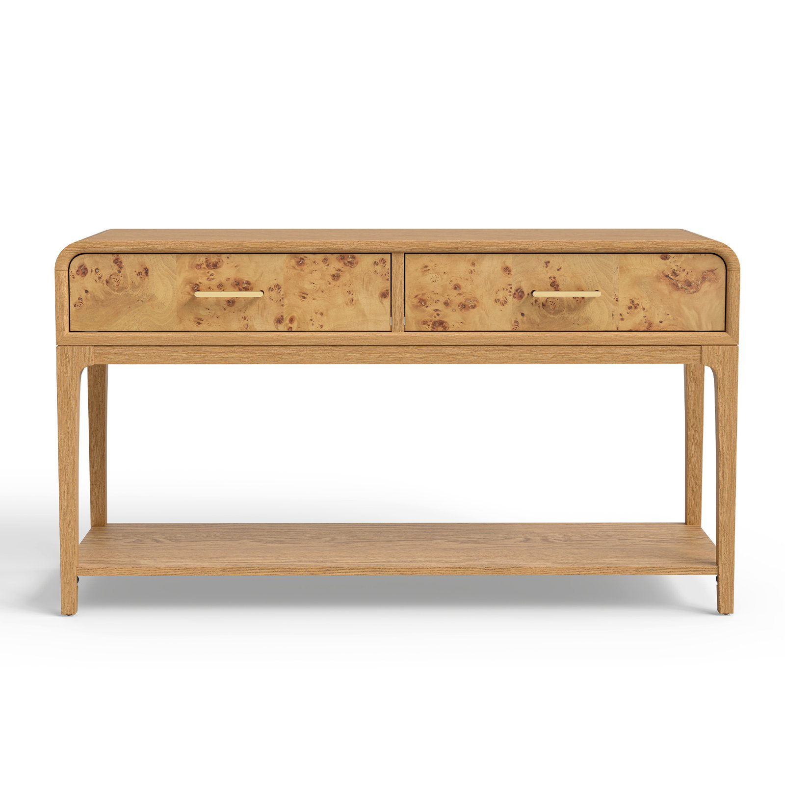 Sixto 54" Console Table, Oak Wood