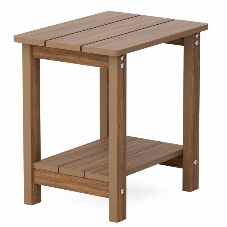 Aliah Outdoor Side Table Adirondack Table Weather Resistant Patio Table Plastic Outdoor End Table