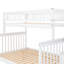 Lit superposé simple au-dessus de l'escalier simple - pin massif et rangement polyvalent avec rangement, pour plus de stabilité