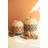 SET OF TWO TWISTED PAPER CANISTERS