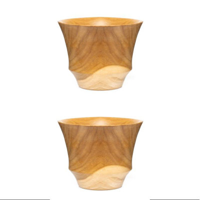 Edgy Ochawan Miso Teak Wood Bowl 2-Pack