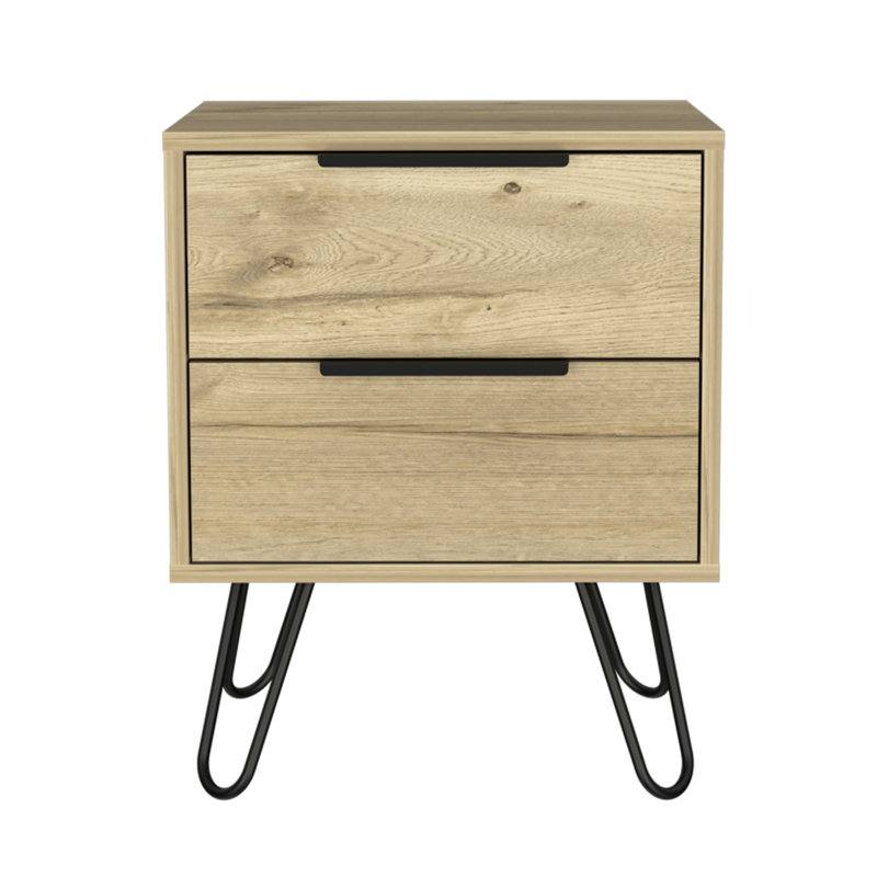 2-Drawer Rectangle Nightstand