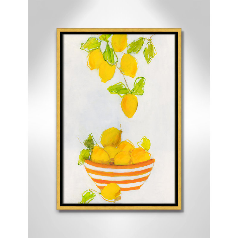 «Darcy Lemonlici» par Sally Swatland - reproduction d'art, H 19,5 po x l 13,5 po x P 2 po, Toile encadrée d'or