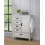 Commode 5 tiroirs Ranbir - blanc vieilli-1018580731
