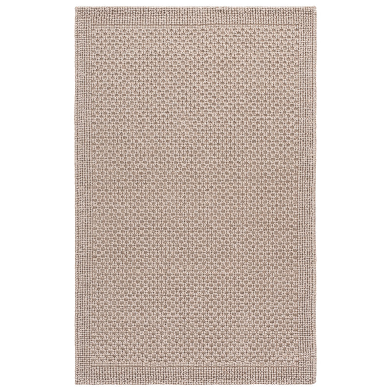 Natura Hand Woven Wool; Cotton; Recycled P.E.T Geometric Indoor Rug, Rectangle 8' x 10'
