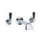 Classic Black Lever Wall Mounted Bathroom Faucet with Drain Assembly-32411446
