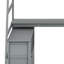Lit mezzanine peu encombrant avec tiroirs de rangement intégrés, tablettes ouvertes et bureau d'étude intégré pour une vie moderne-1049324292