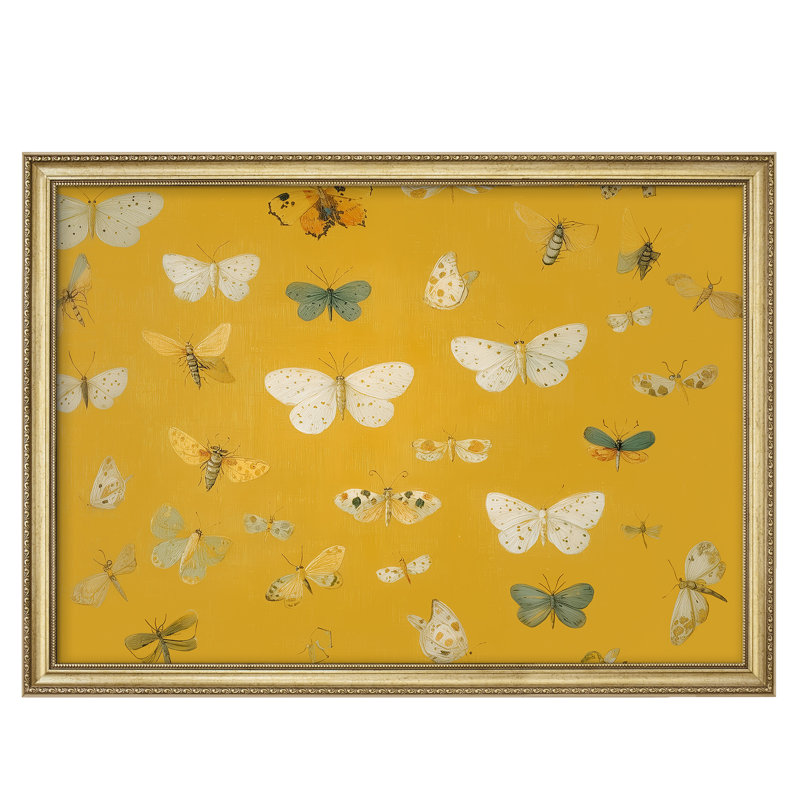 Décoration murale encadrée 26 "x36", H 36 po x l 26 po, Framed Print Without Mat, Doré