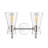 Allisha 13.5" Wide 2-Light Vanity - Polished Nickel
