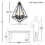 Luminaire suspendu géométrique à 3 lumières-1922031151