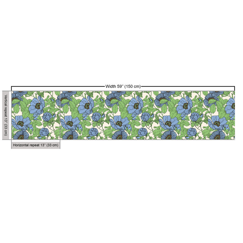 Chaquitta Flowers and Leaves Multi-purpose Fabric