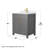 Beckett 30" Freestanding Single Bathroom Vanity with Cultured Marble Top-61870898-61870904-61870902