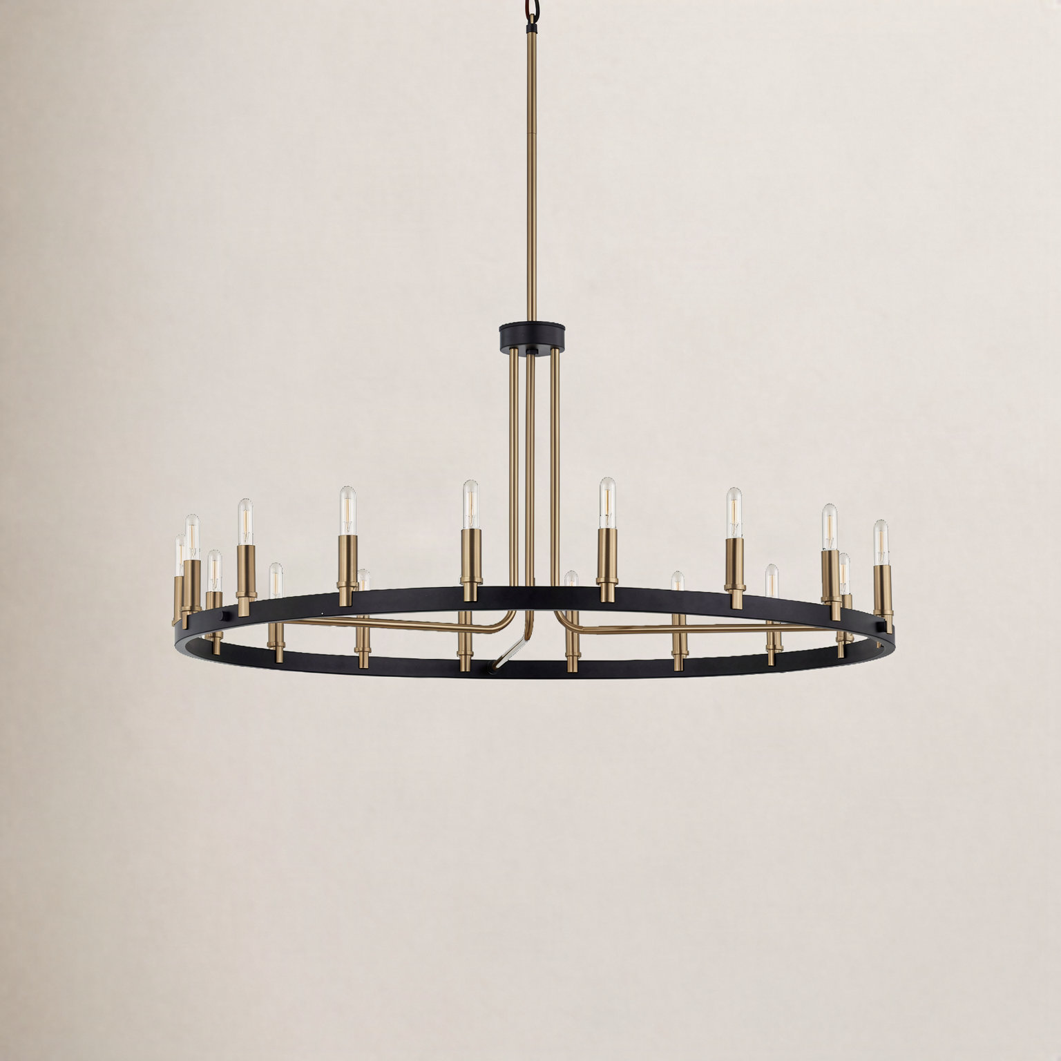 Webber 18-Light Chandelier, 18.5" H x 42" W x 42" D