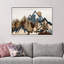 «Western Wood Effect Landscape 3D Illusion Mountain», reproduction d'art sur toile encadrée-73491319-73333577