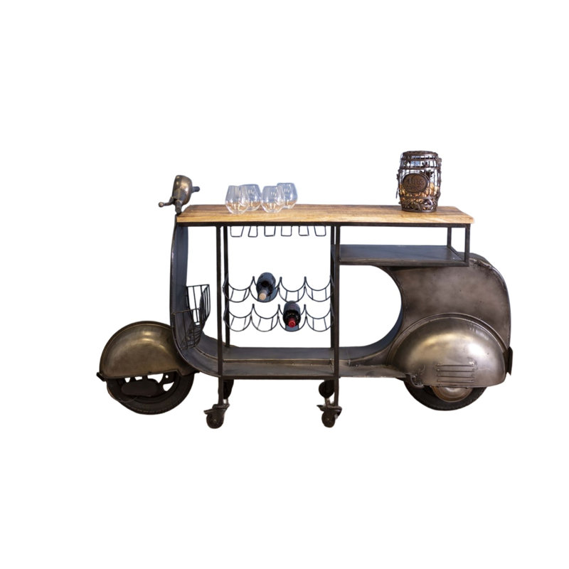 Lingerfelt 8 - Bottle Solid Wood Wine Bottle & Glass Rack