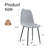 Comfortable Linen-Cotton Dining Chair Set - Six Pieces Integrated Seat And Backrest,Linen-Cotton Material,Modern Home Matching-84889266