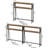 Console Table With Charging Station, 2 Outlets & 2 USB Ports, Narrow Sofa Table With Adjustable Feet, 39.4" X 5.9" X 39.4" For Small Spaces-510841345