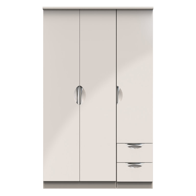 Bhodhini Manufactured Wood Wardrobe, Gloss/Kashmir