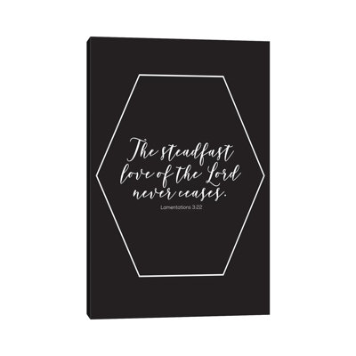 Gold Foil Scripture Black 3 by Melody Hogan - Wrapped Canvas Typography