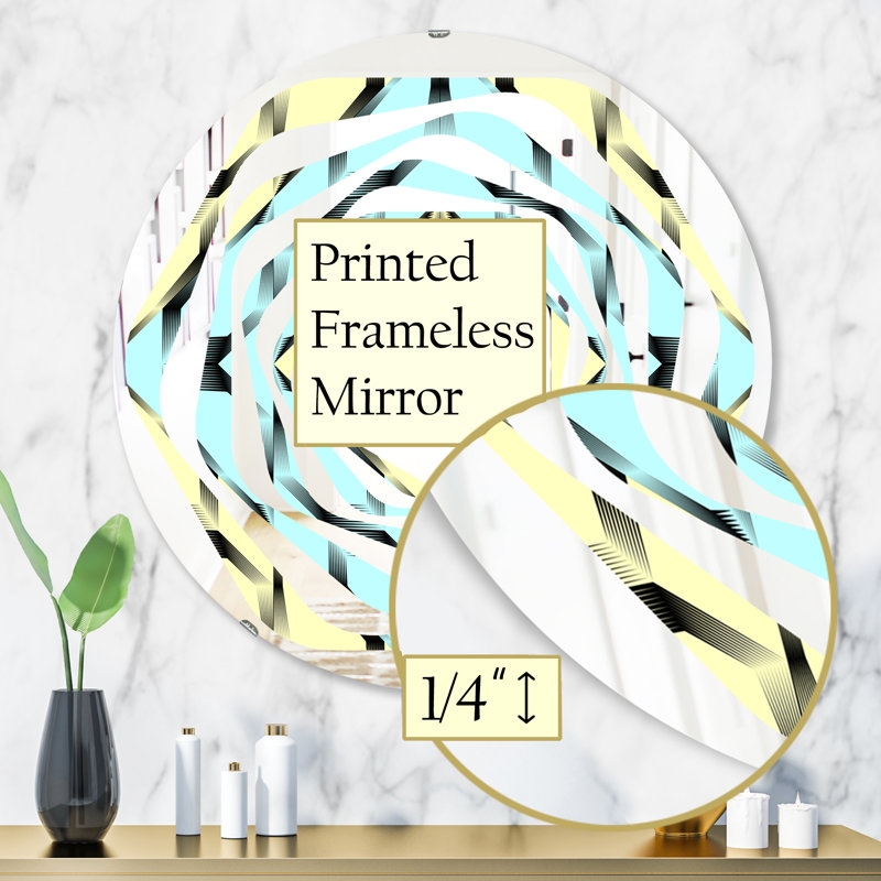 Miroir mural sans cadre Fashion, H 23,6 po x l 23,6 po