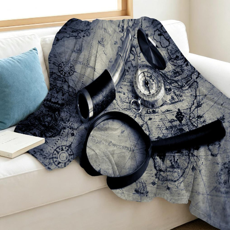 Jeté en molleton noir ultra doux, Throw 40" x 50"