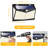 1 - Head LED Solar Powered Dusk to Dawn Outdoor Security Flood Light with Motion Sensor and Timer