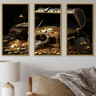 Pirates Gold Treasure 2 - Pirate Wall Art