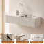 Meuble-lavabo flottant à panneau flottant Modern