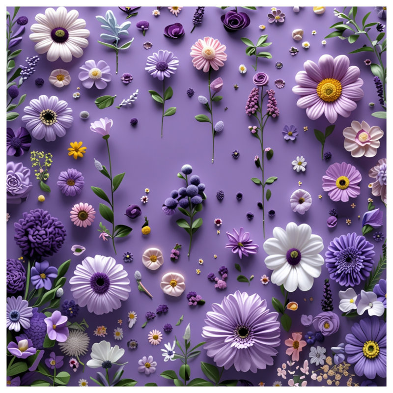 Coussin Floral Arrangement, 18 x 18 inches