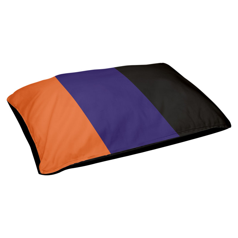 Coussin extérieur Phoenix, Très grand (l 50 po x P 40 po x H 17 po), Orange, pourpre, noir