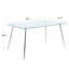 Table de salle à manger rectangulaire L 51,09 po x l 31,59 po Lurlyne-1173635715