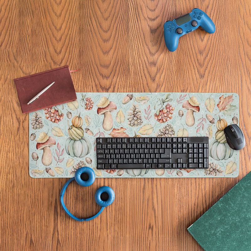 Tapis de bureau Fall Foliage & Pumpkins, 30 x 12