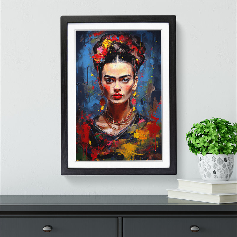 Single Picture Frame Print on Wood, Black Framed, 46cm H x 34cm W