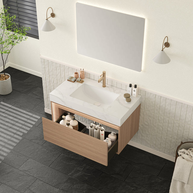 Ensemble de meuble-lavabo grillagé 36 po, Au centre, L 36 po